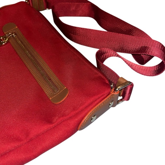 Coach Legacy Red Nylon Crossbody Bag purse Leather Gold Hardware y2k vintage - Picture 3 of 8